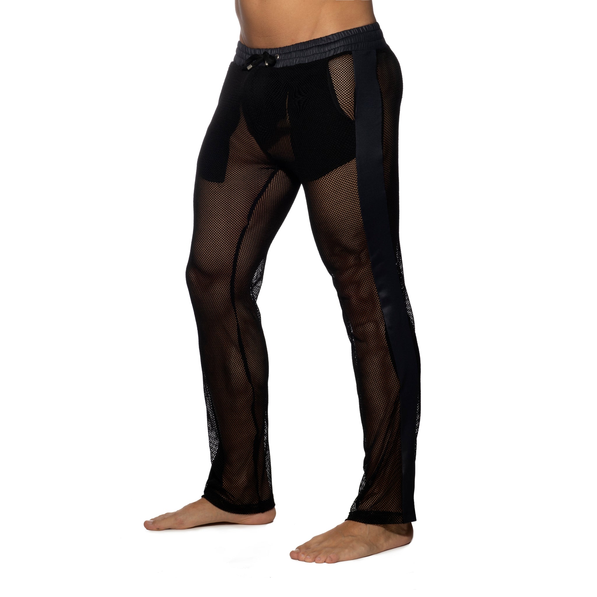 Addicted Long Mesh Pant Black AD963