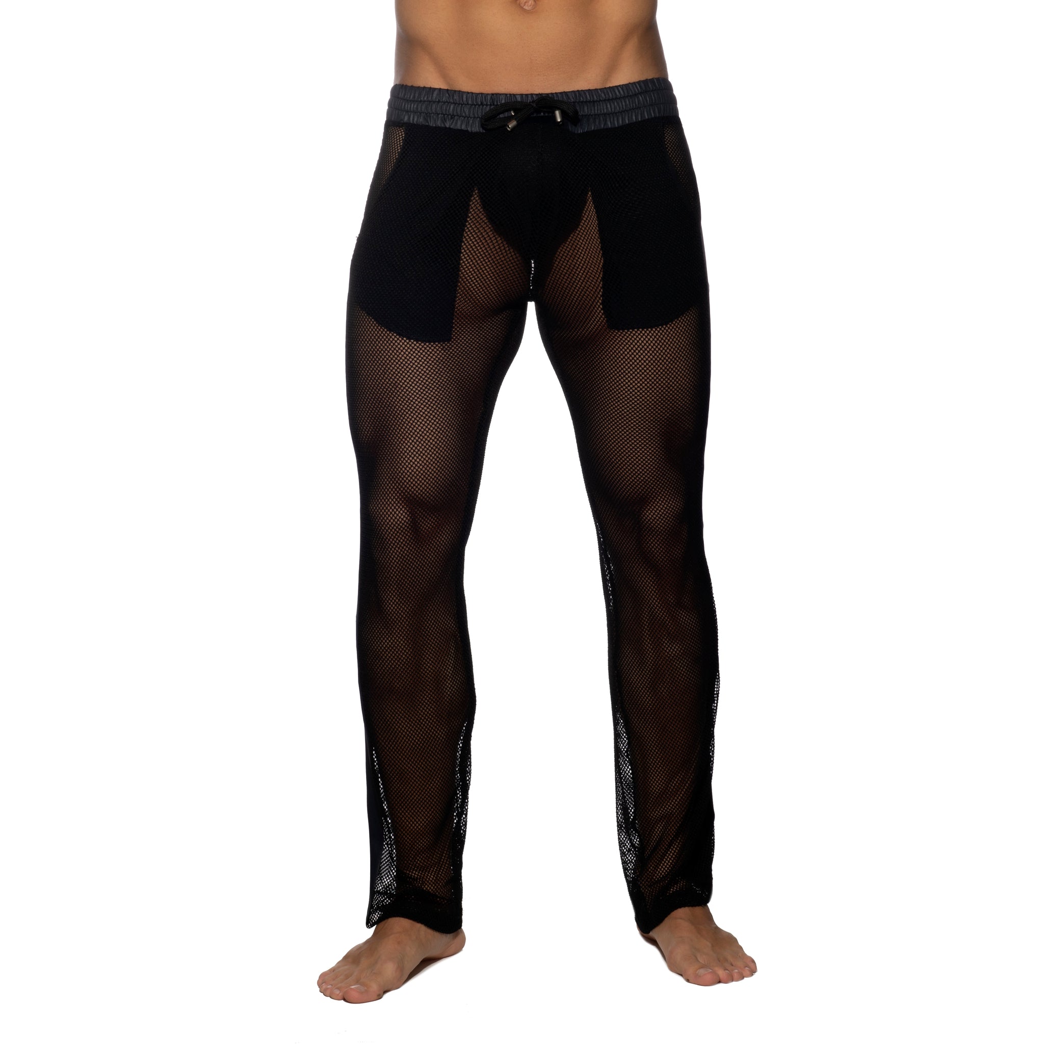 Addicted Long Mesh Pant Black AD963