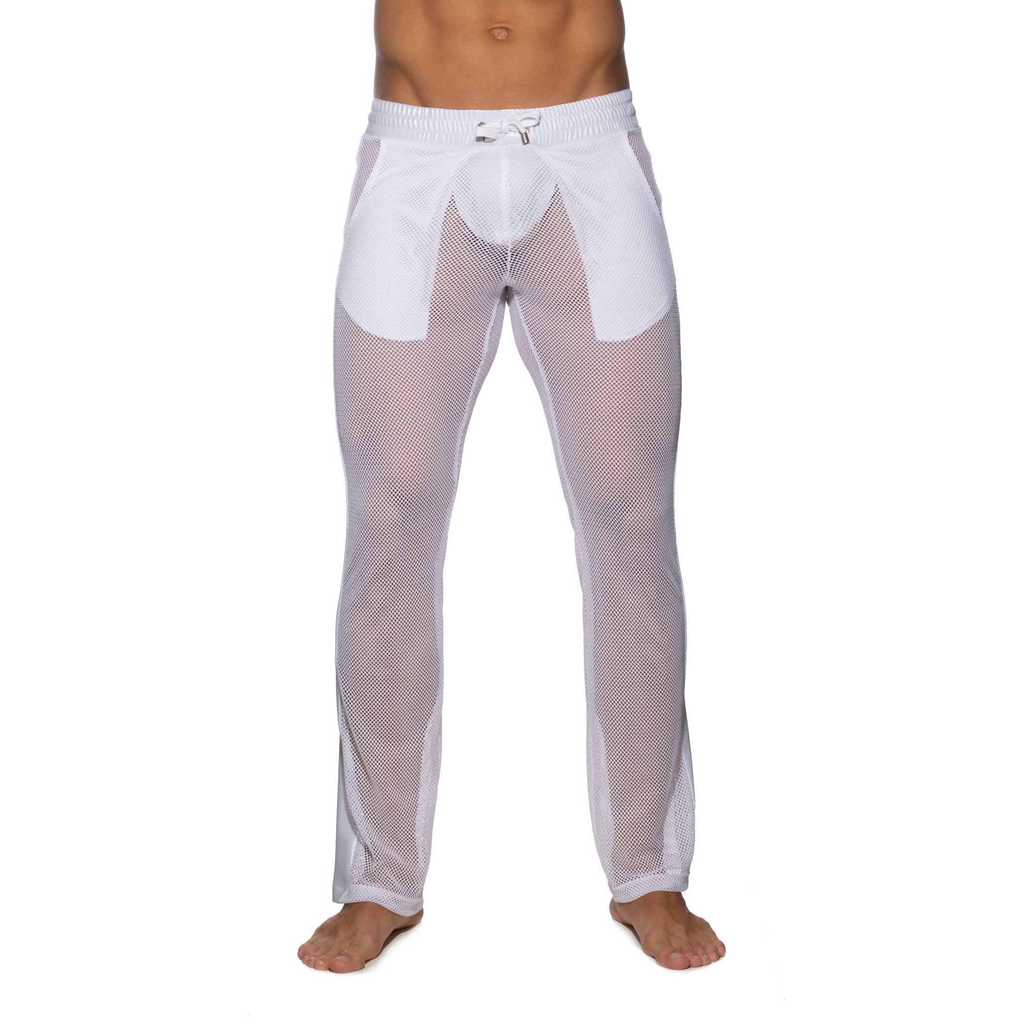 Addicted Long Mesh Pant White AD963