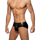 Addicted Neon Shiny Brief Black AD987