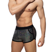 Addicted Glitter Shorts Black ADF186