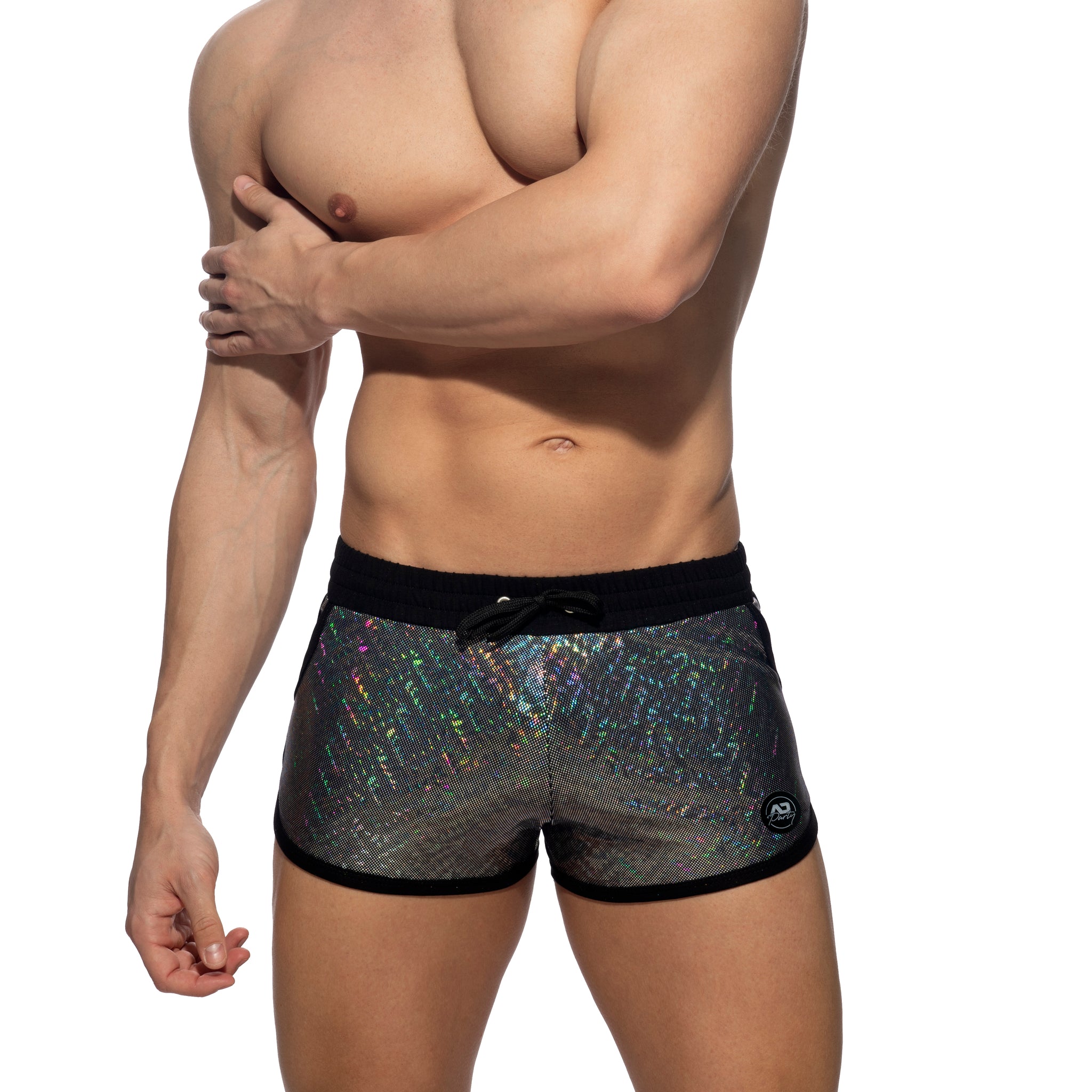 Addicted Glitter Shorts Black ADF186