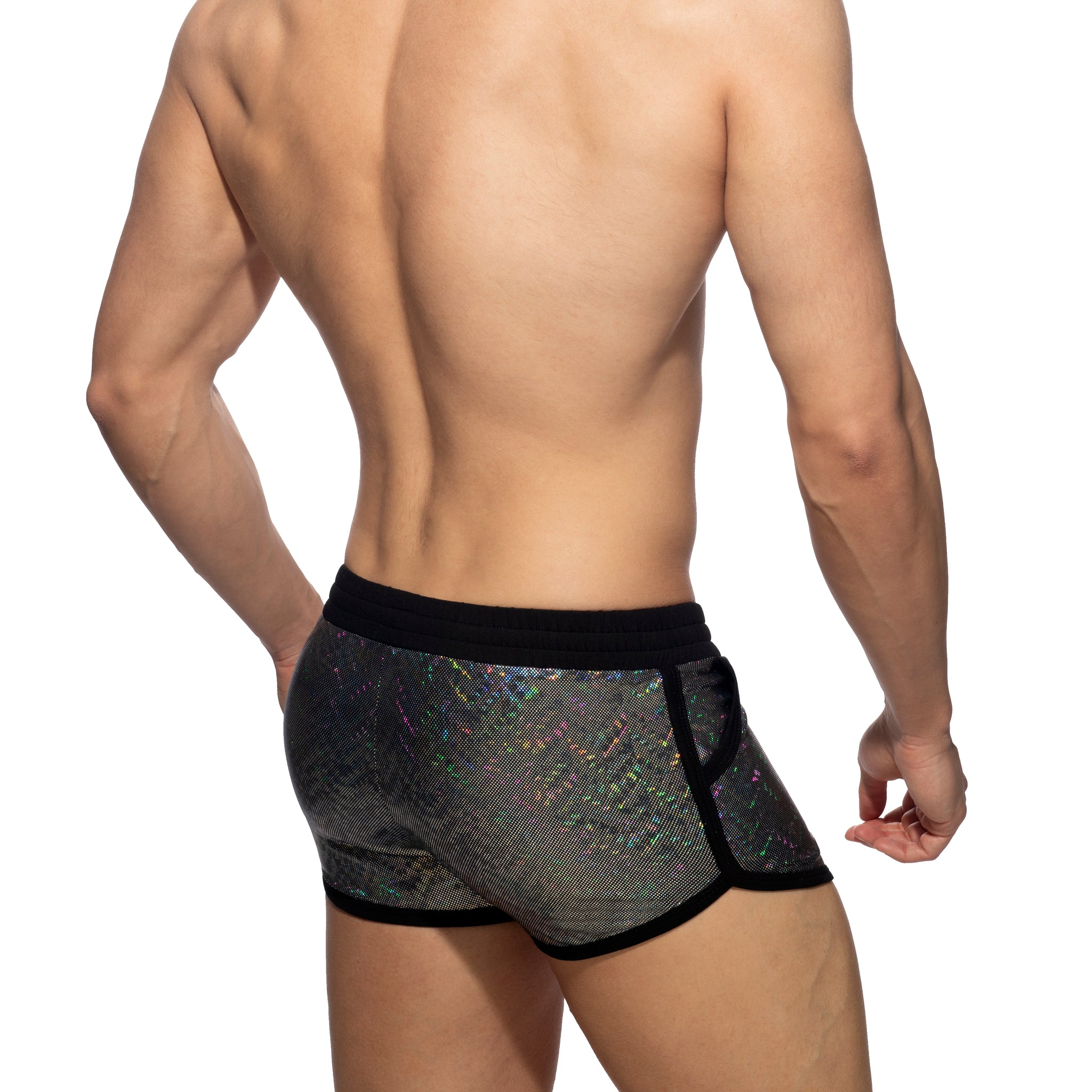 Addicted Glitter Shorts Black ADF186