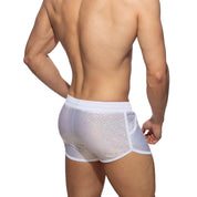 Addicted Glitter Shorts White ADF186