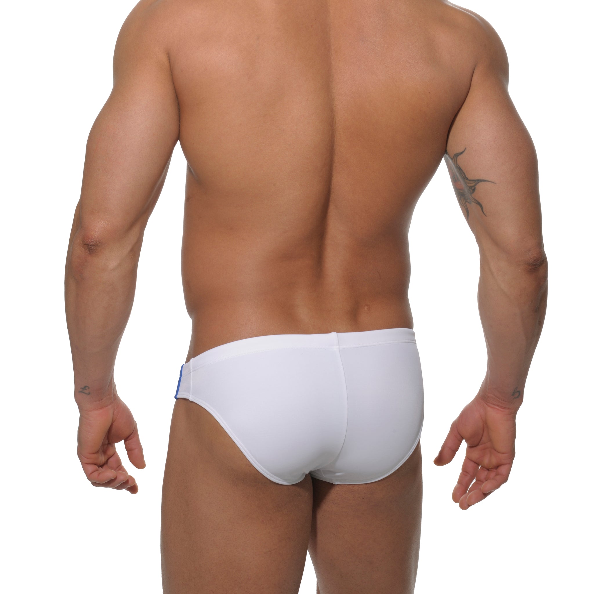 Addicted Low Cut Sports Trunk White ADS005
