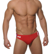 Addicted Low Cut Sports Trunk Red ADS005