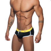 Addicted Plain Swim Brief Black ADS163