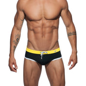 Addicted Plain Swim Brief Black ADS163