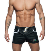 Addicted Mesh Rainbow Short Black ADS178