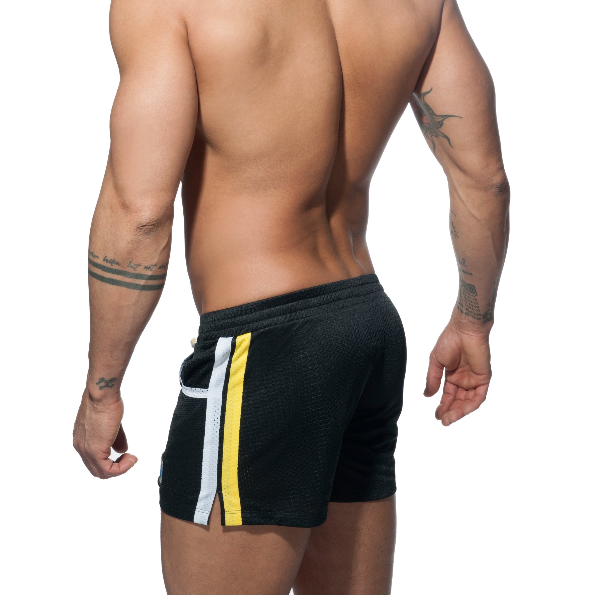 Addicted Mesh Rainbow Short Black ADS178