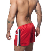 Addicted Mesh Rainbow Short Red ADS178