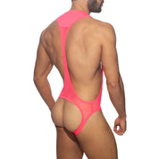 Addicted Sexy Mesh Singlet Neon Pink ADP03