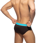 Addicted Sport Detail Binding Brief Brown ADS109