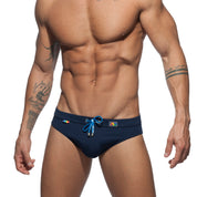 Addicted Rainbow Swim Brief Navy ADS195