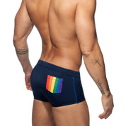 Addicted Rainbow Swim Trunk Navy ADS196