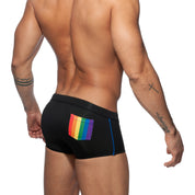 Addicted Rainbow Swim Trunk Black ADS196