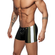 Addicted Stripes Basic Swim Boxer Black ADS213