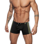 Addicted Stripes Basic Swim Boxer Black ADS213