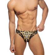 Addicted Versailles Swim Brief Black ADS203