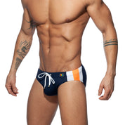 Addicted Stripes Basic Swim Brief Navy ADS211