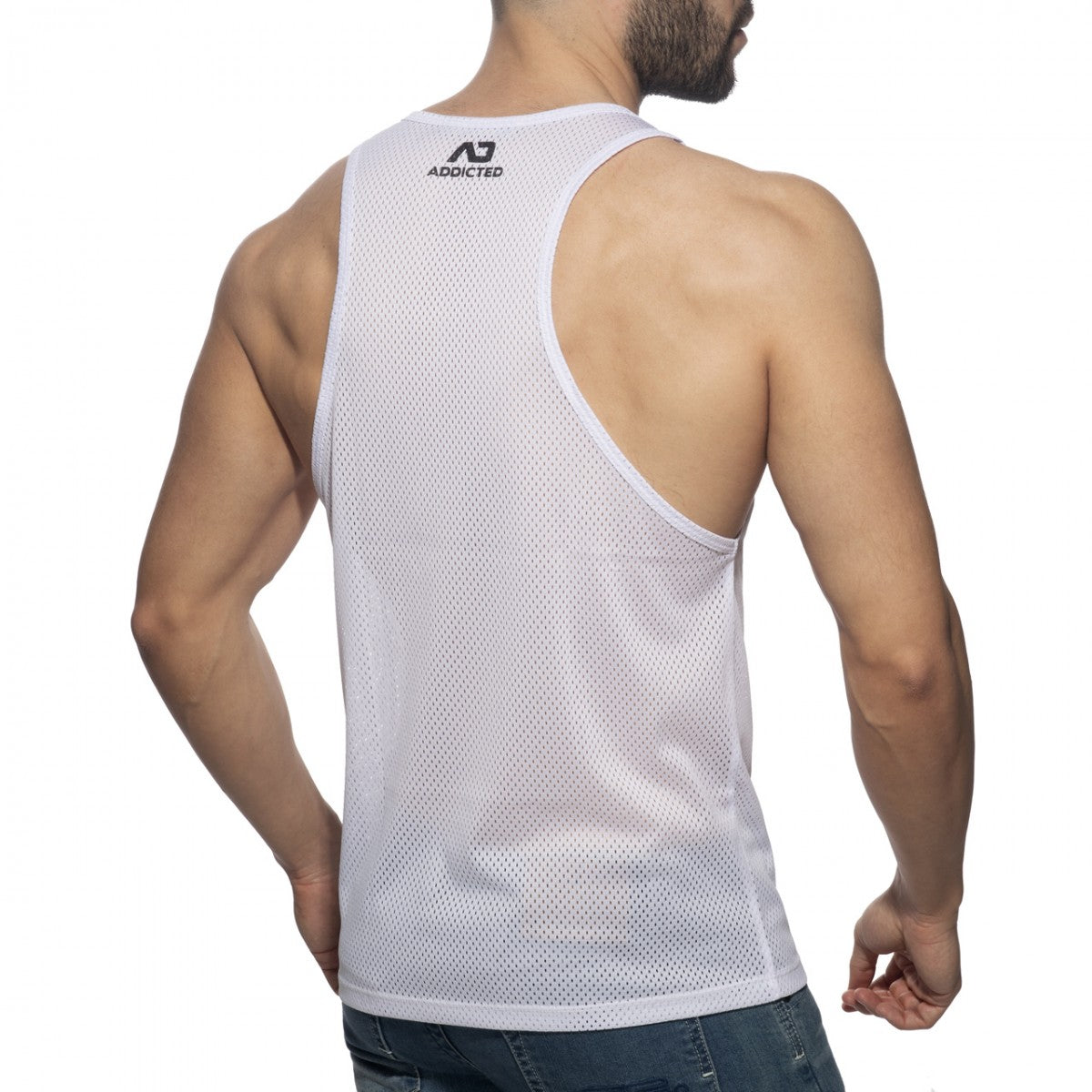 Addicted King Rapido Mesh Tank Top White PU480