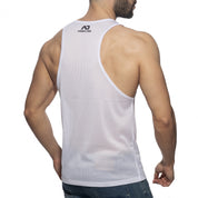 Addicted King Rapido Mesh Tank Top White PU480