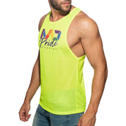 Addicted Mad Pride Mesh Tank Top Neon Green PU455