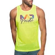 Addicted Mad Pride Mesh Tank Top Neon Green PU455