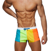 Addicted Rainbow Swim Short White ADS239