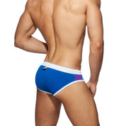 Addicted Rainbow Swim Brief White ADS238