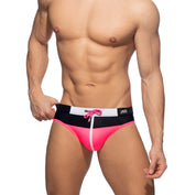 Addicted Spike Swim Brief Neon Pink ADS230