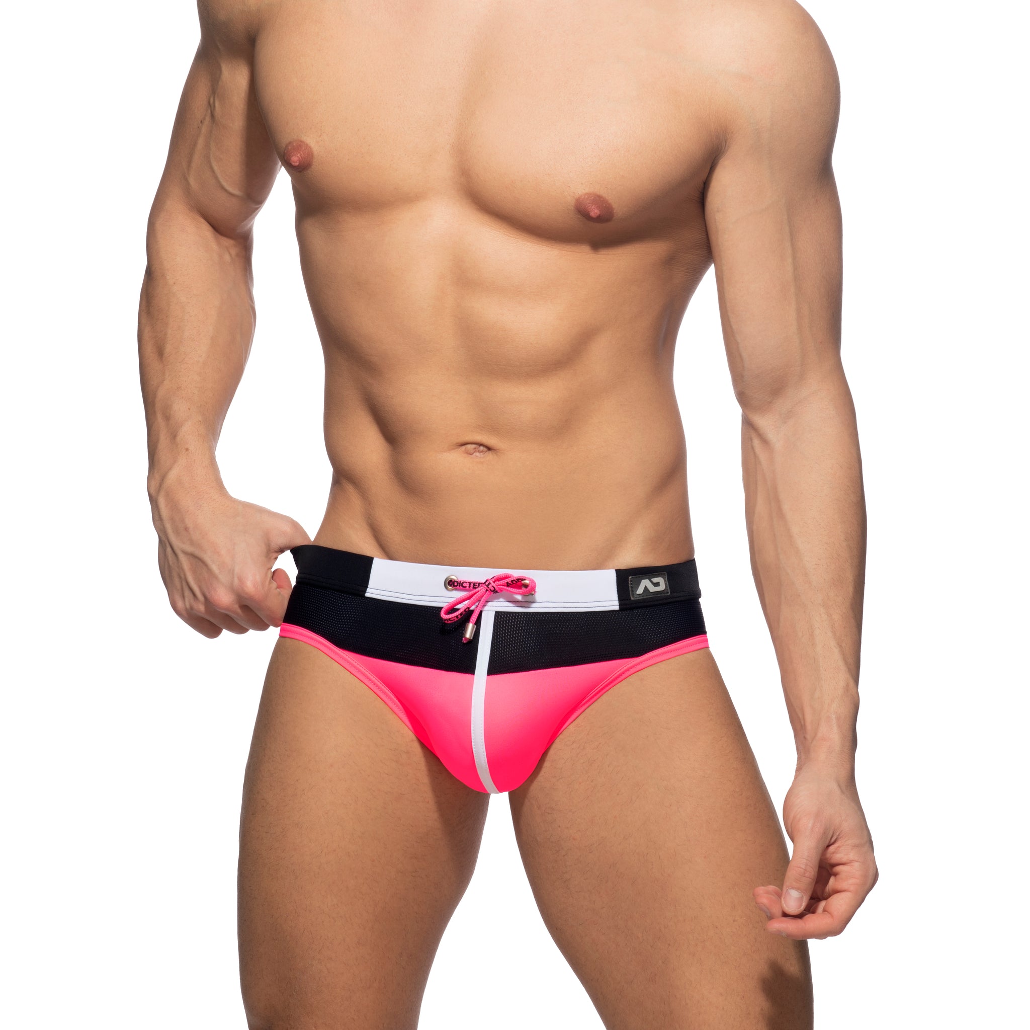 Addicted Spike Swim Brief Neon Pink ADS230