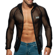 Addicted Black & White Mesh Jacket Black AD841