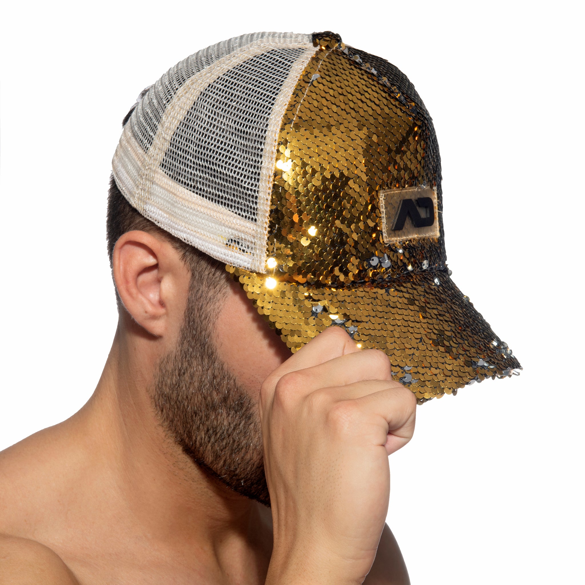 Addicted Sequins Cap Gold AD1201