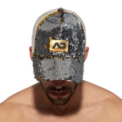 Addicted Sequins Cap Gold AD1201