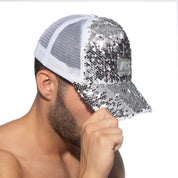 Addicted Sequins Cap Silver AD1201