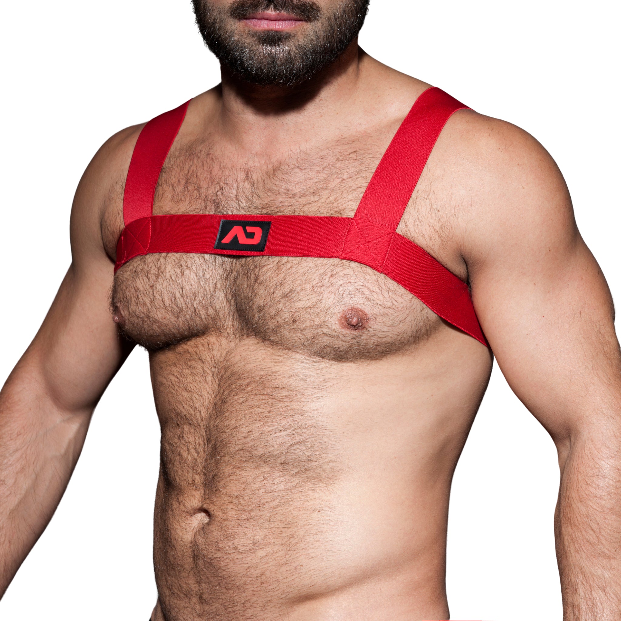 AD Fetish Basic Elastic Harness Red ADF104