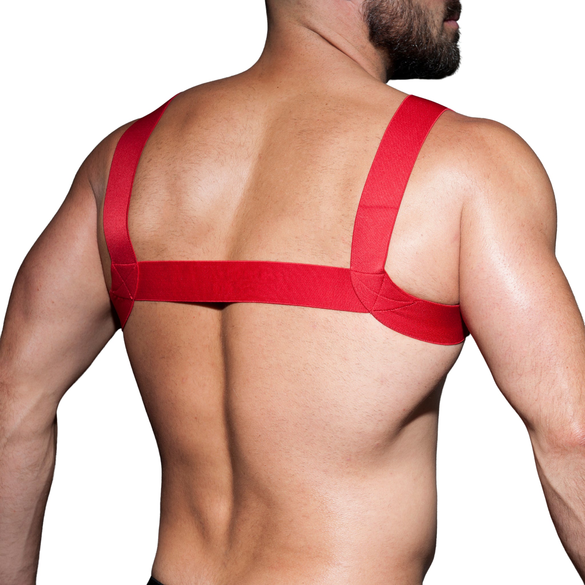 AD Fetish Basic Elastic Harness Red ADF104