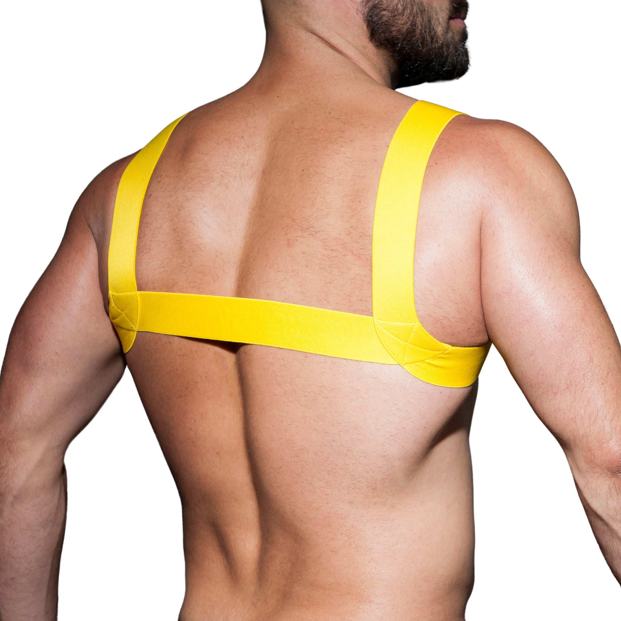 AD Fetish Basic Elastic Harness Yellow ADF104