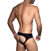 AD Fetish Bottomless Brief Black ADF92