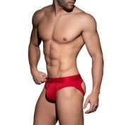 AD Fetish Bottomless Fetish Brief Red ADF92