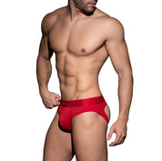 AD Fetish Bottomless Brief Red ADF92