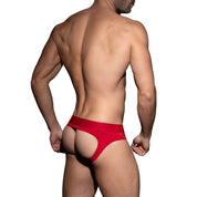 AD Fetish Bottomless Brief Red ADF92