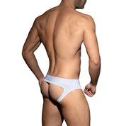 AD Fetish Bottomless Brief White ADF92