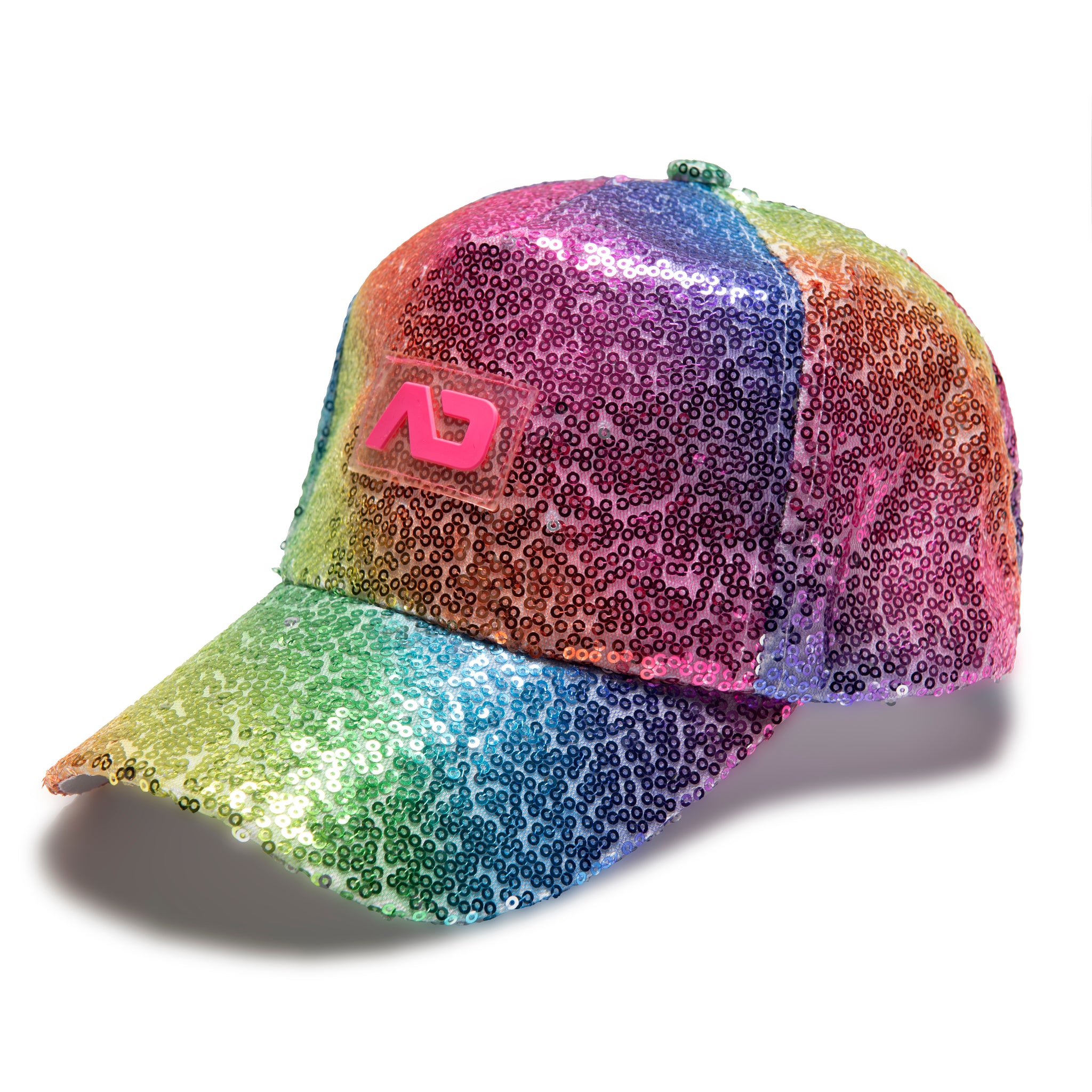 Addicted Glitter Multicolour Cap Neon Pink AD1185