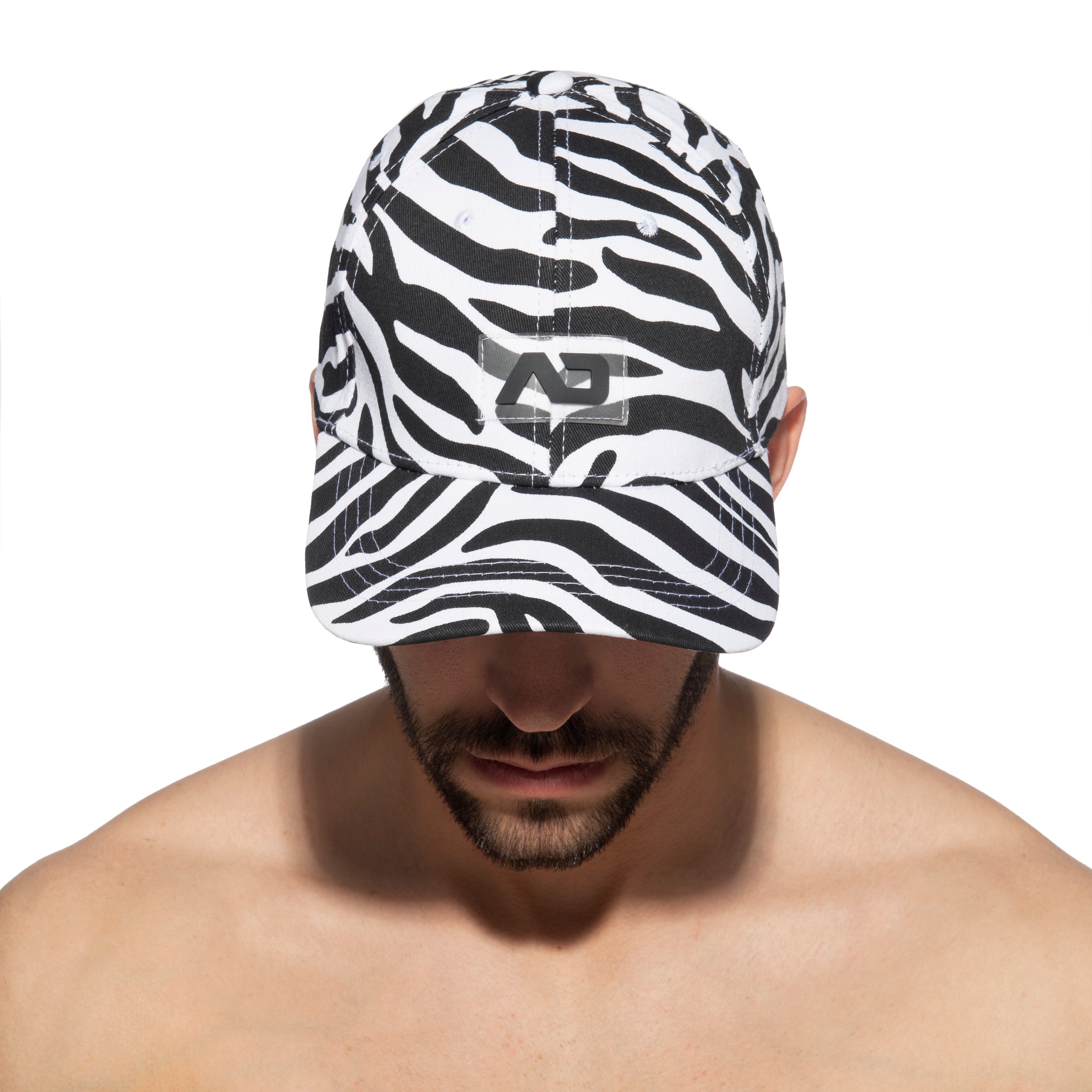 Addicted Zebra Print Cap Black AD1196