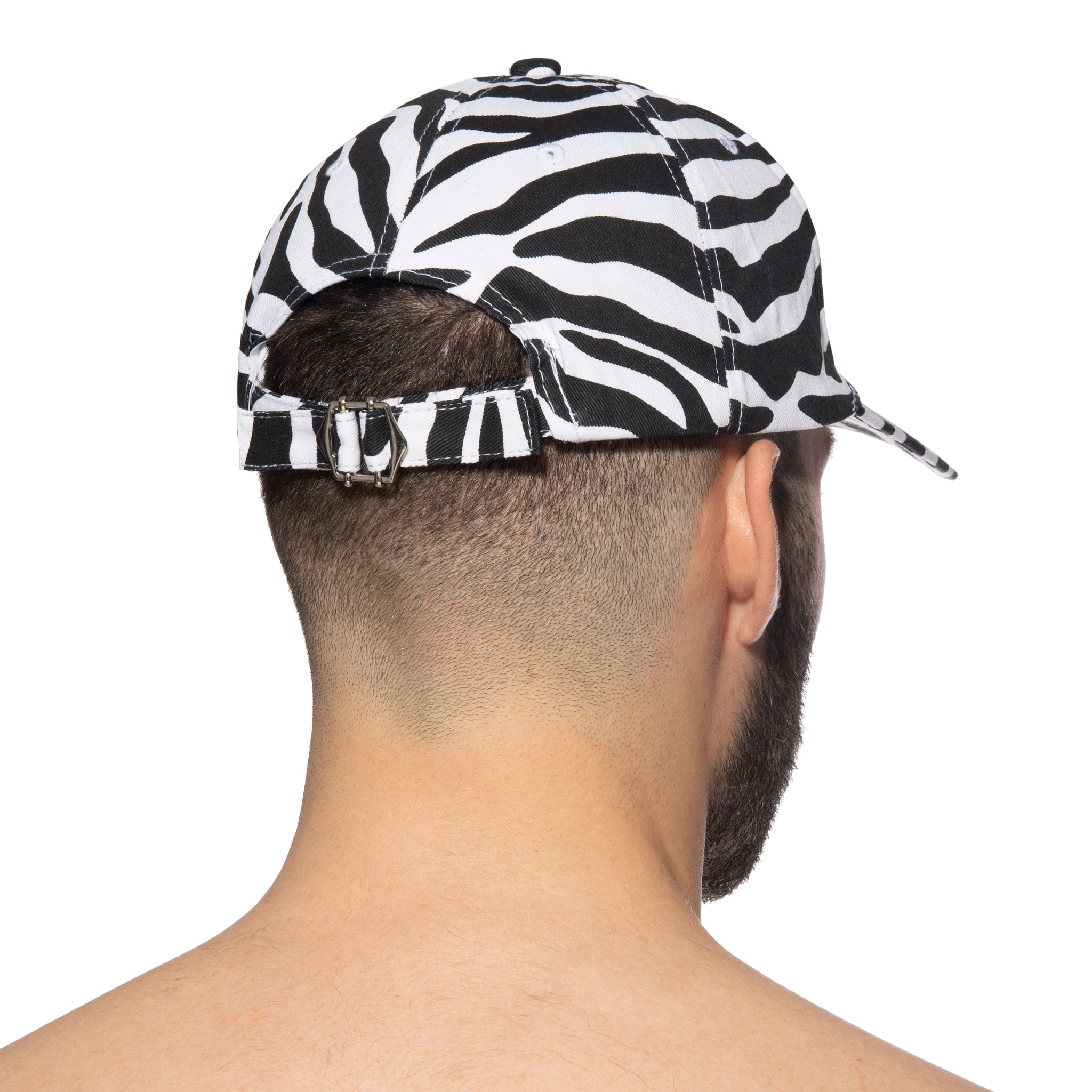 Addicted Zebra Print Cap Black AD1196