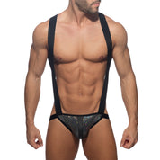 AD Fetish Glitter Fantasy Body Harness Black ADF188