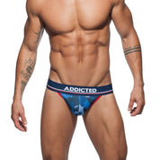 Addicted 3 Pack Camo Mesh Jock Push Up Multi AD700P