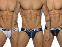 Addicted 3 Pack Mesh Jock Push Up Multi AD479P